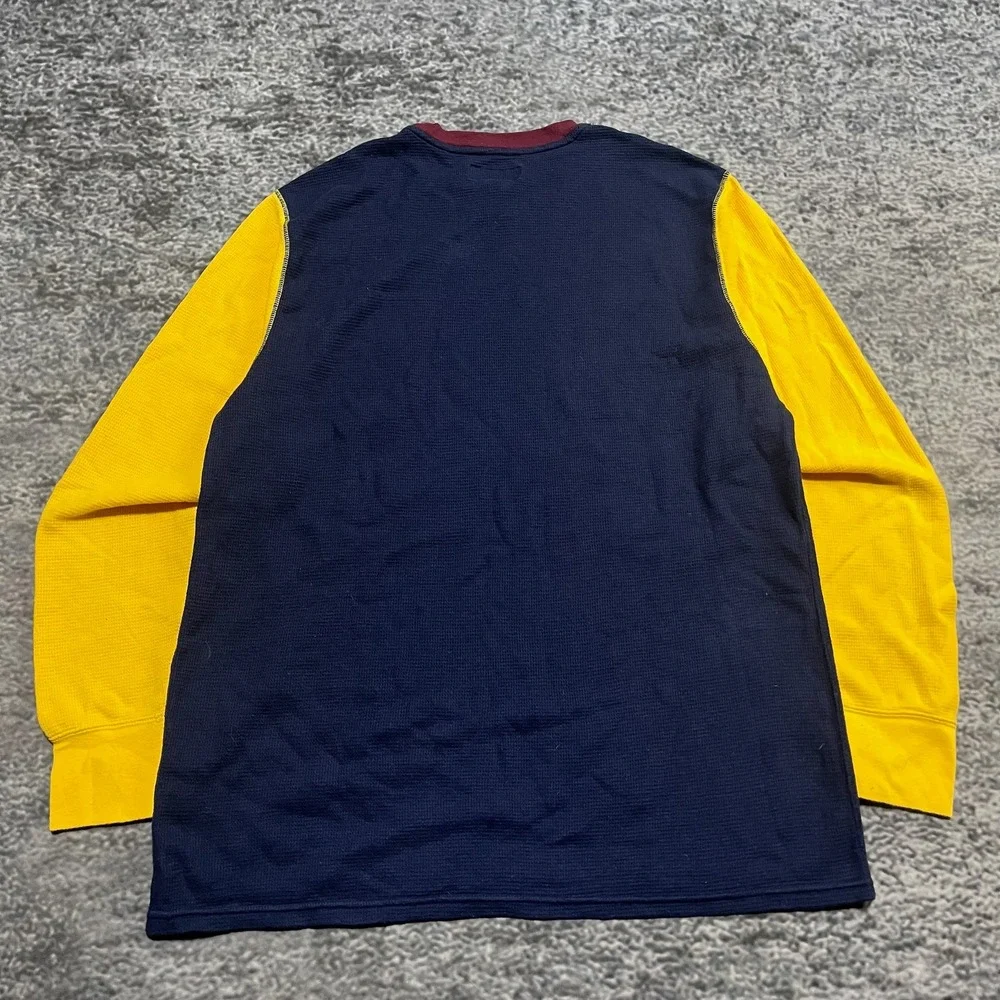 Polo Ralph Lauren Long Sleeve Waffle Thermal Shirt‎ Mens XL Color Block